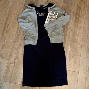 Gray cardigan with cute sparkling details